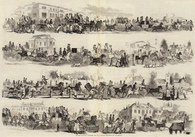 Carreras de Epsom, Escenas en el camino de John Gilbert